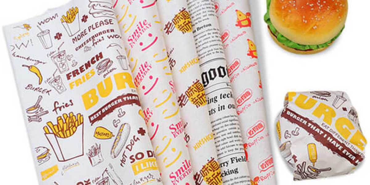 Custom Made Burger Wrapping Paper For Freshness And Style