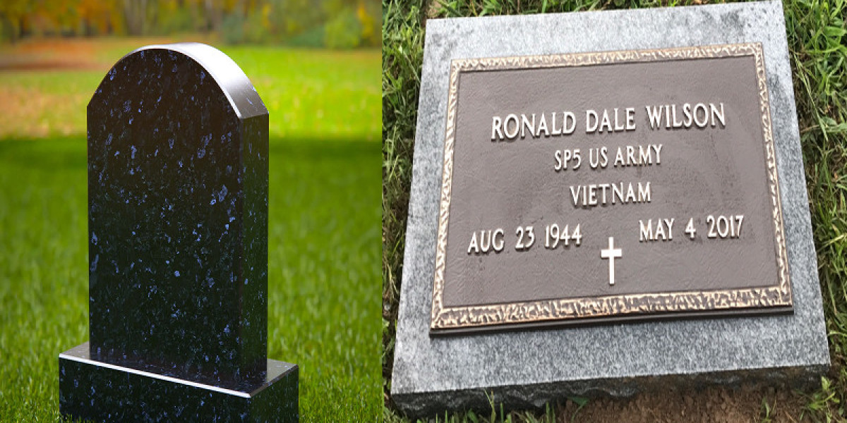 What Is the Difference Between Upright Headstones and Flat Markers?
